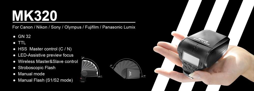 Đèn Flash Meike MK-320 Speedlite For Sony