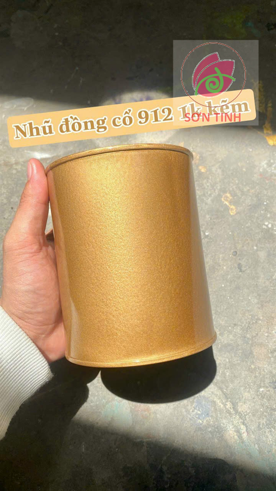 Sơn nhũ 200g vàng 9999 24k đồng đổ đen cổ vàng bạc 1k yes paint cho kẽm, sắt, inox, gỗ