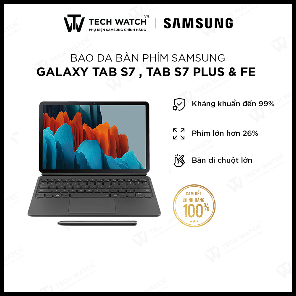 Bao da bàn phím Samsung Galaxy Tab S7/S7 Plus/S8/S8 Plus