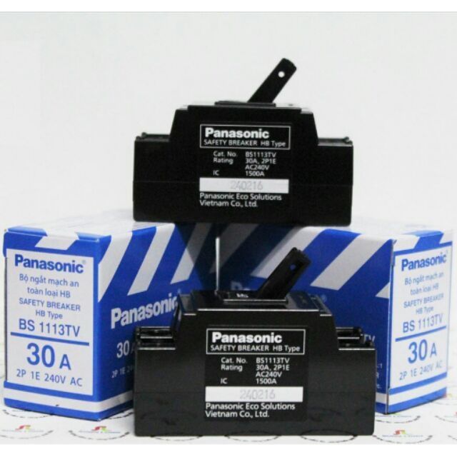 CẦU DAO CB CÓC ĐEN PANASONIC / 10A-15A-20A-30A -40A