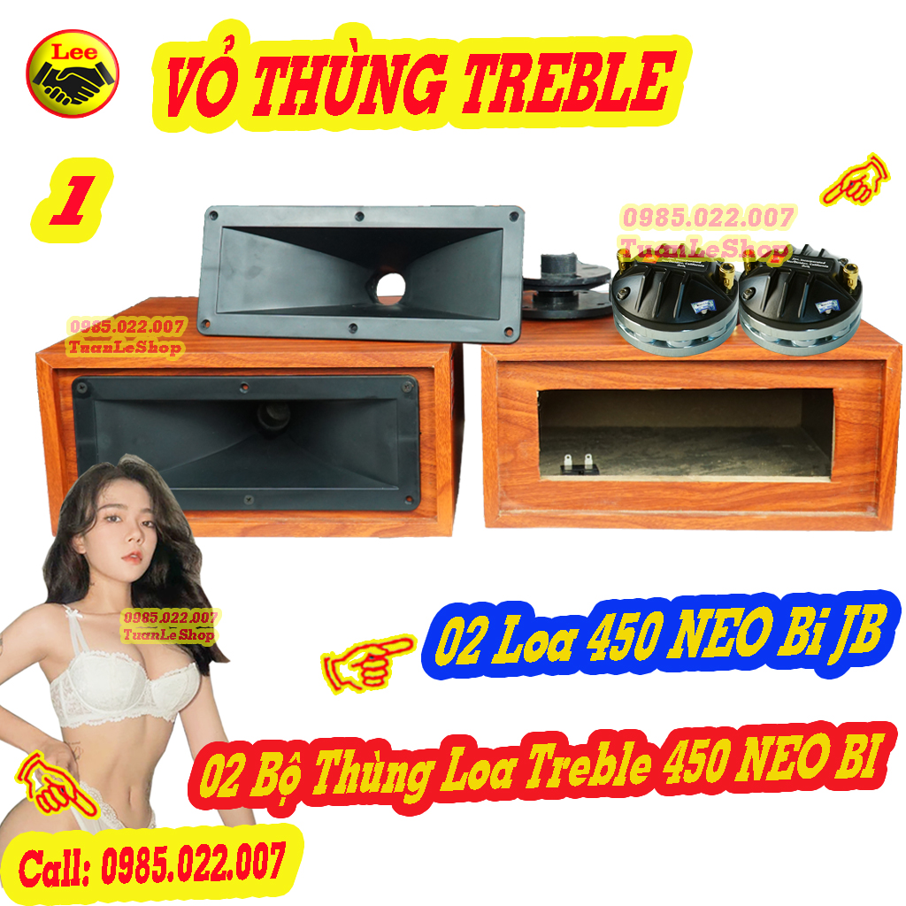 Bộ 02 thùng loa treble 450 neo bi jb, trep 450 treble 350 – thùng loa treble rời