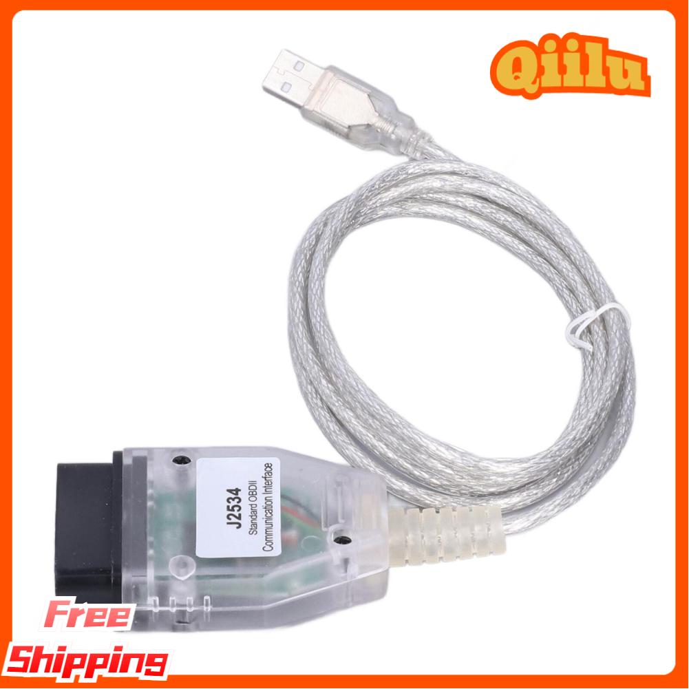 Mini vci cable obd2 diagnostic cord for j2534 k‑line iso 9141 kwp 2000 iso 14230‑4 sae j1850 pwm