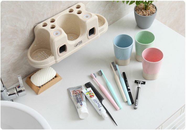 Bộ dụng cụ lấy kem đánh răng lúa mạch kèm 3 cốc
