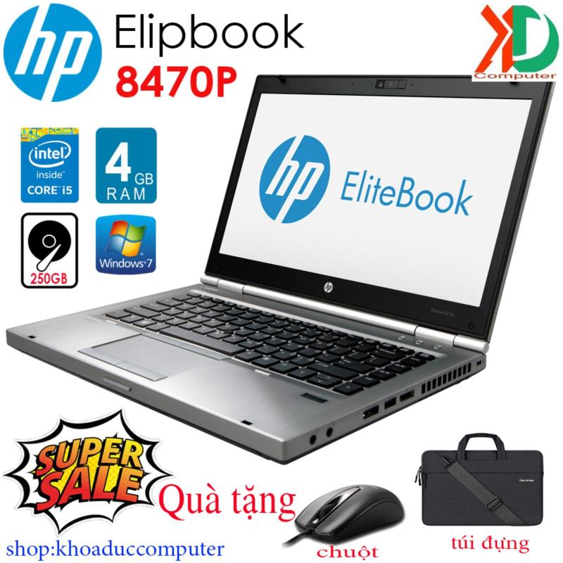 Laptop HP Elitebook 8470P core i5-3340M/4GBram/250gb HDD/14inch vỏ nhôm khối tặng túi, chuột không dây