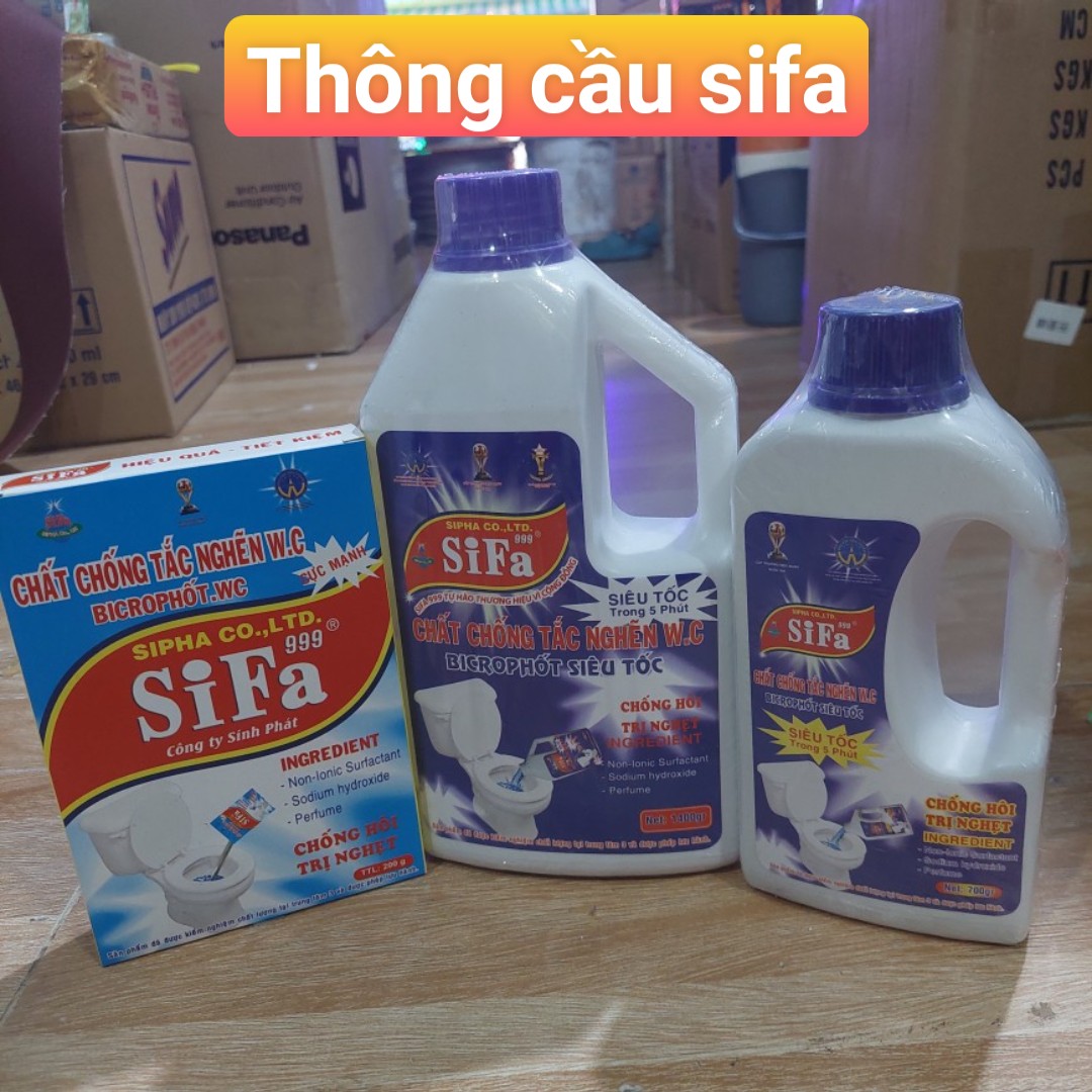 Chất tẩy thông cầu SIFA chai lớn 1400g