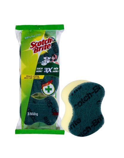 [HCM]Bộ 3 miếng rửa chén SCOTCH BRITE