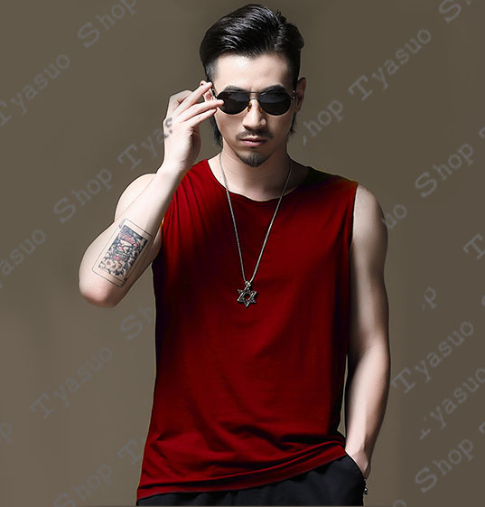 Áo ba lỗ nam Tyasuo thun 2 chiều mát