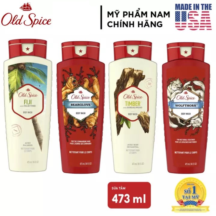 (HCM) Sữa Tắm Old Spice BEARGLOVE 473 ml - USA