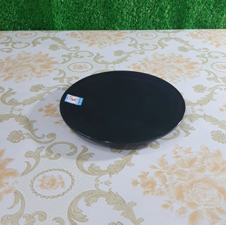 Dĩa tròn DCG 06N nhựa Melamine đĩa nhựa Melami nhám đen Cao cấp
