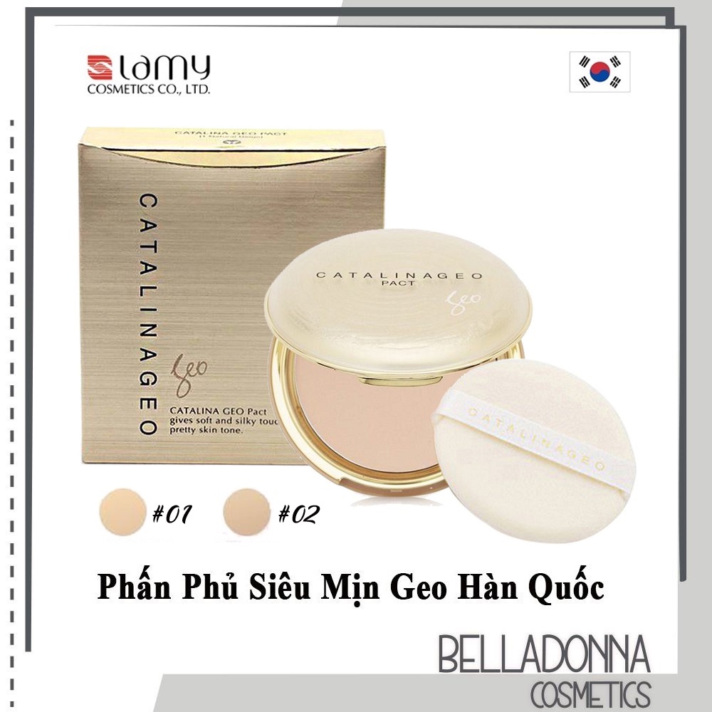 Phấn phủ siêu mịn Catalina Geo Pact