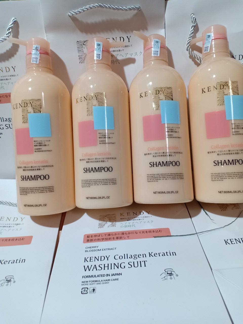 Cặp Dầu Gội Xả Nhật Kendy Dưỡng Sinh Cao Cấp 800ml
