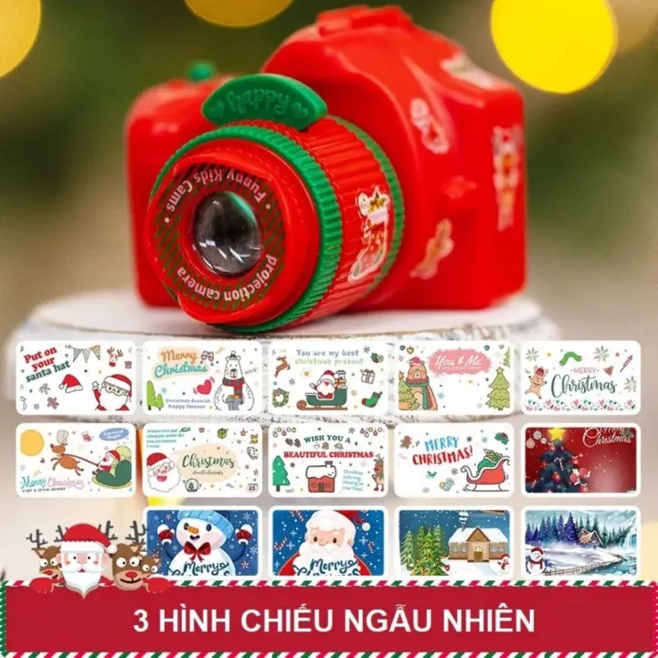 Đồ Chơi Máy Ảnh Đèn Chiếu Giáng Sinh