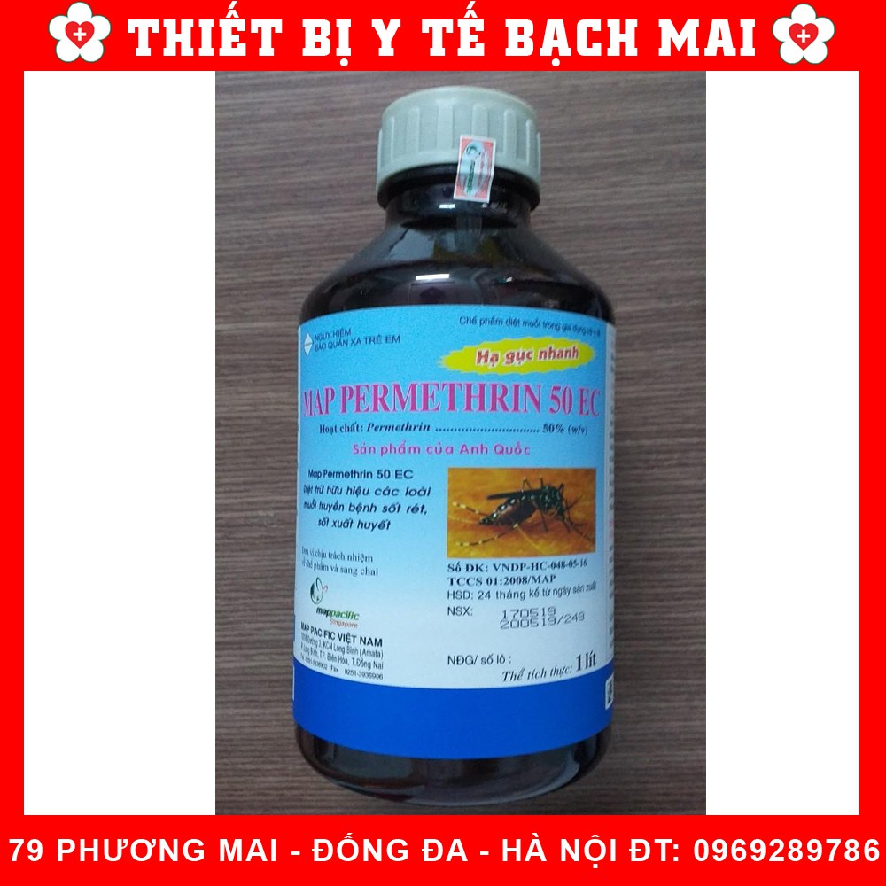 THUỐC DIỆT MUỖI PERMETHRIN 50EC [Chai 1000ML] MAP PACIFIC