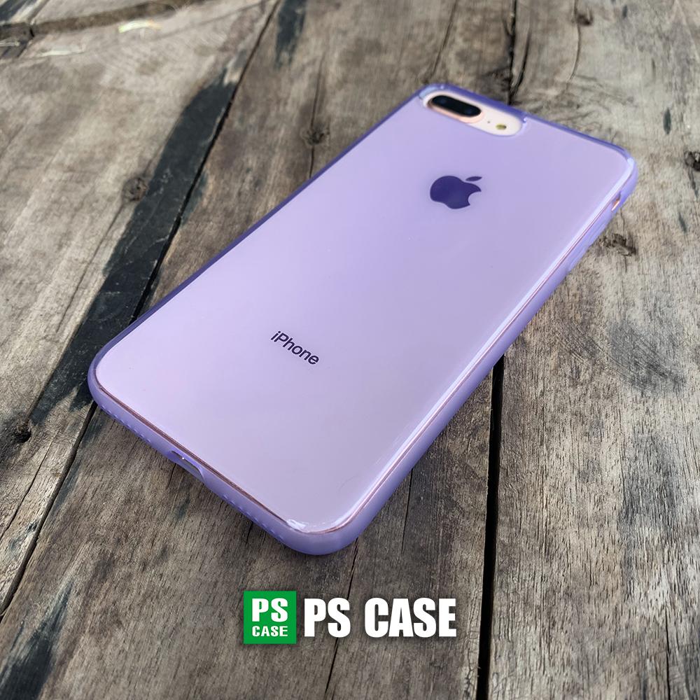 Ốp lưng dẻo tím mờ chống sốc cao cấp dành cho iPhone 7 Plus / iPhone 8 Plus - PS Case phân phối