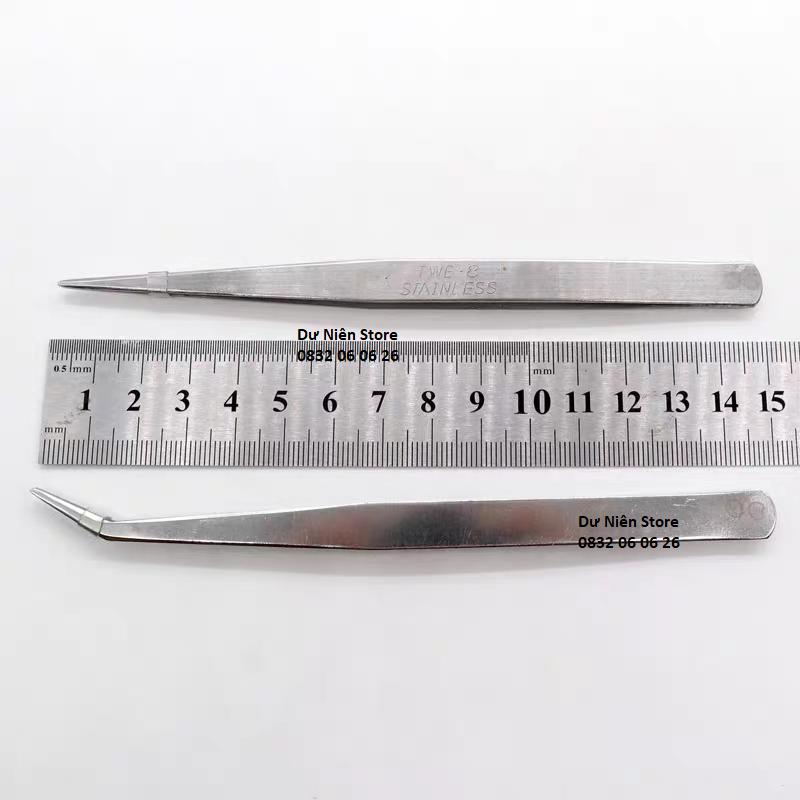Curved Nose Tweezers Straight Nose Tweezers Thread Picker Combo of 5