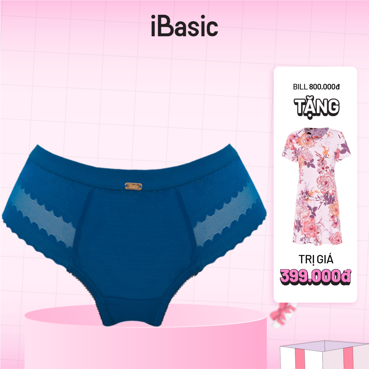 Quần lót nữ ren hipster iBasic PANW160