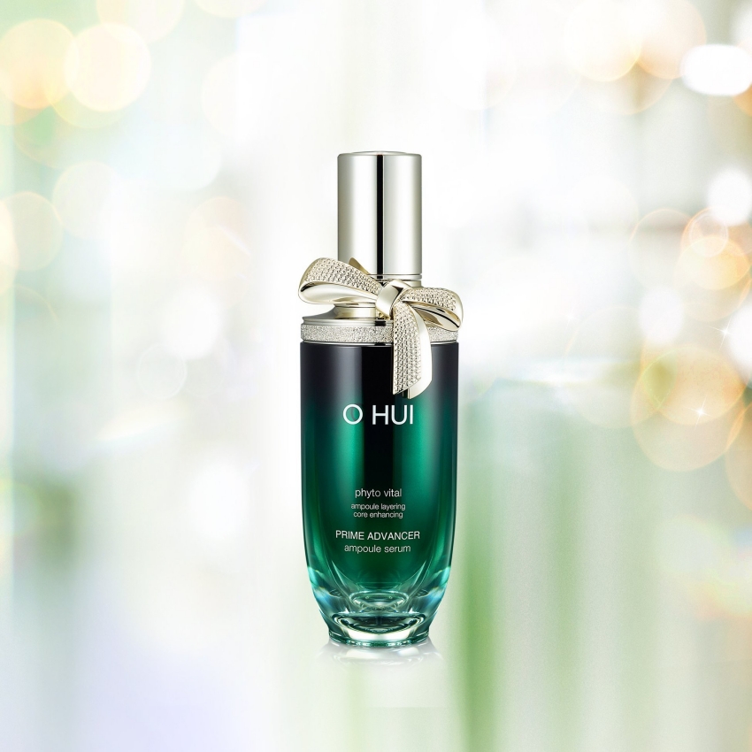 Tinh chất chống lão hóa OHUI Prime Advancer Ampoule Serum (4ml) - Serum Ohui xanh; tinh chất Ohui xanh