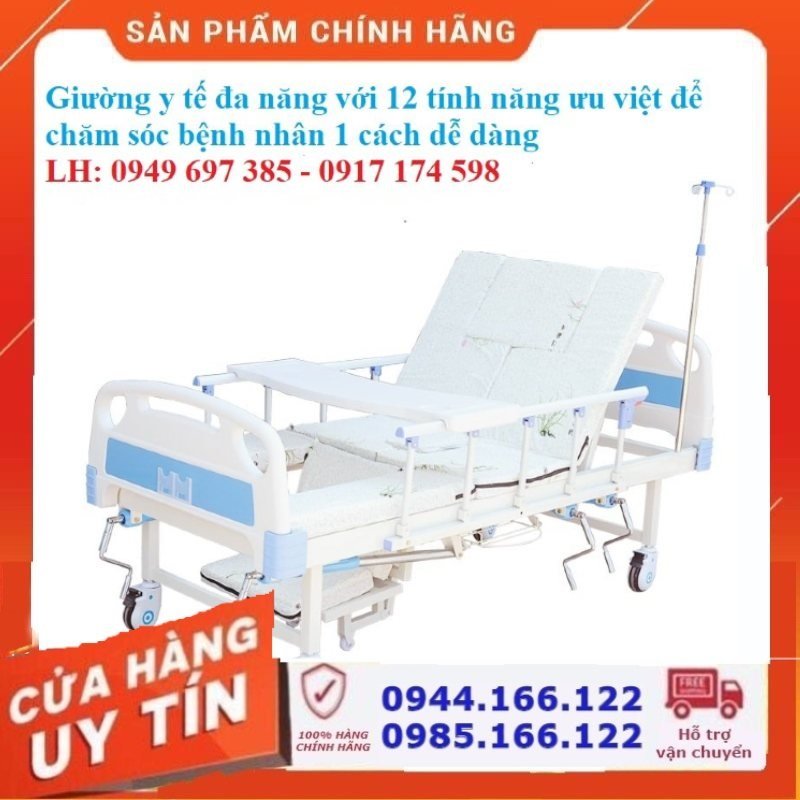 Giường Bệnh Nhân 4 Tay Quay Đa Năng Hl2 ( Giá 8000000Đ )