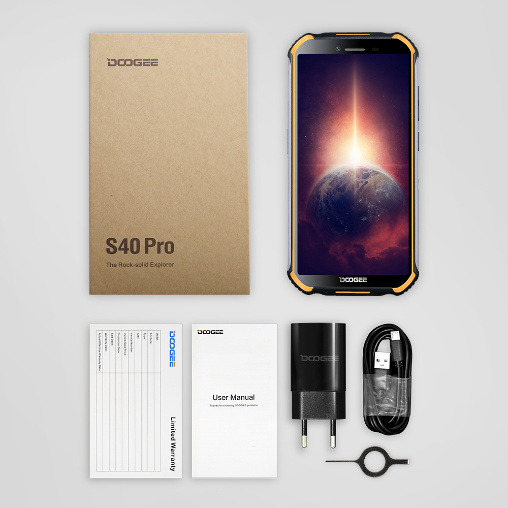 [HCM]Điện thoại Doogee S40 Pro(chống nướcchống va đậpRam 4GbRom 64Gb)