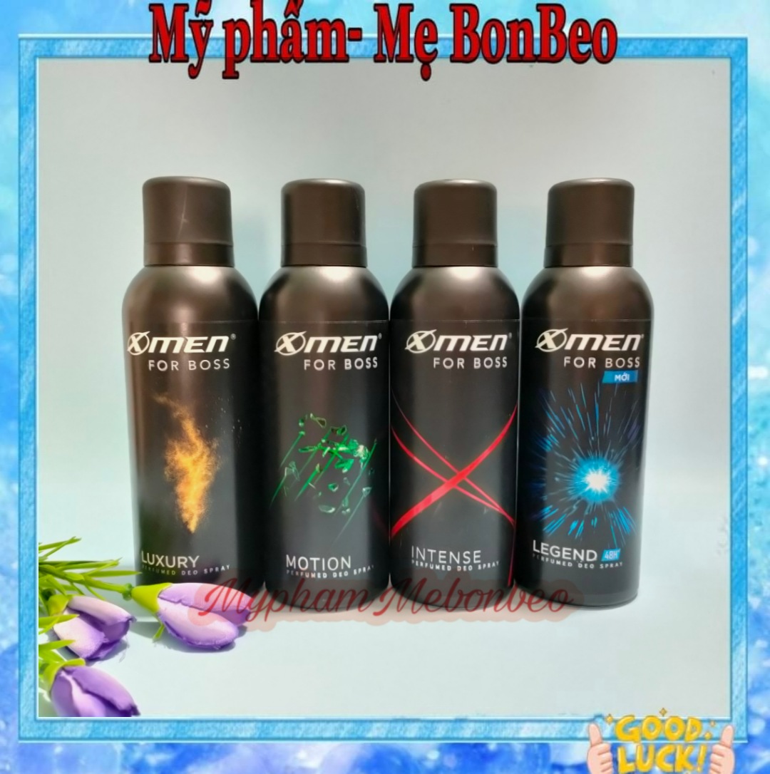 Xịt khử mùi Xmen For Boss 150ml (đủ loại)