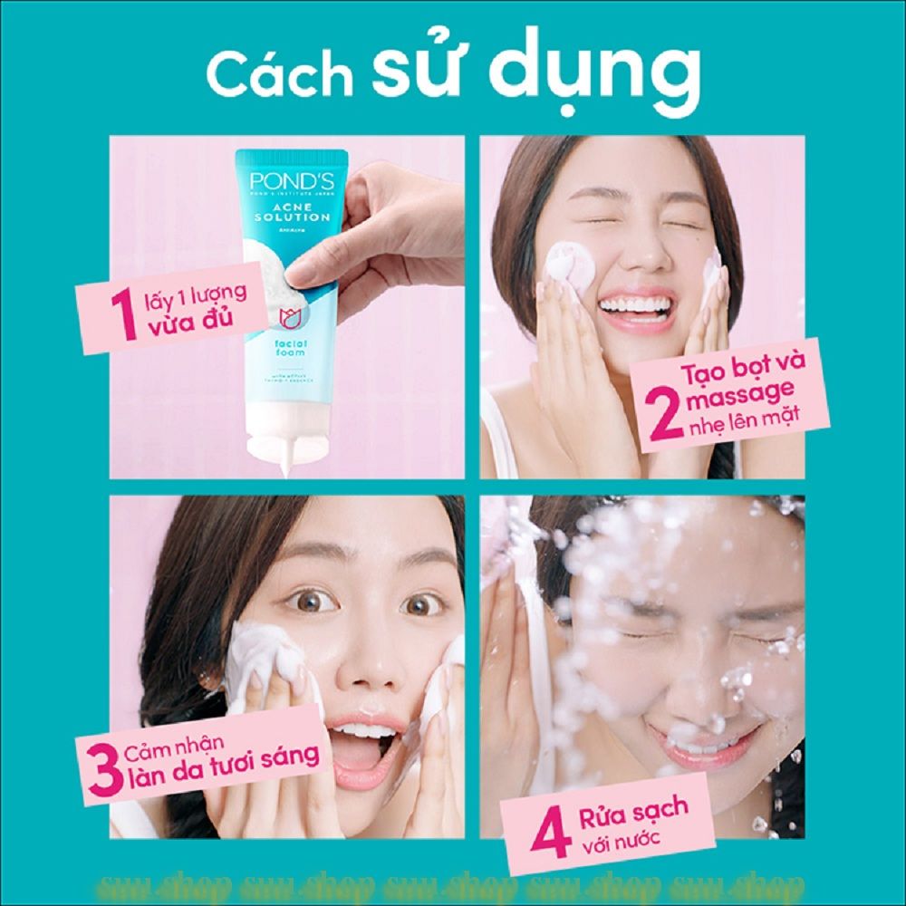 Sữa Rửa Mặt Nữ 100g Ponds Acne Clear Ngừa Mụn