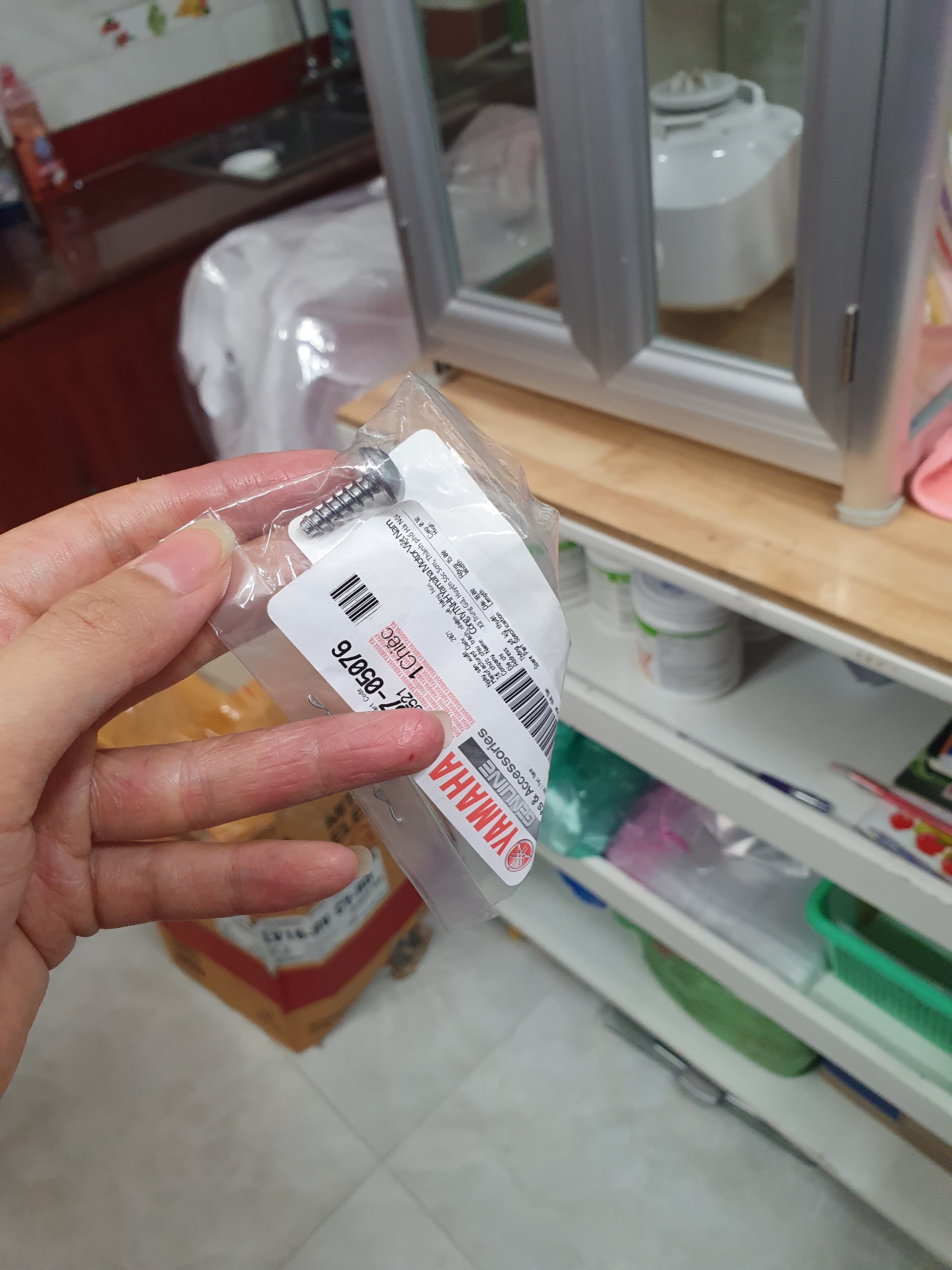Ốc Dàn Áo Xe Ex150 Ex135 Chính Hãng (đầu lục giác)
