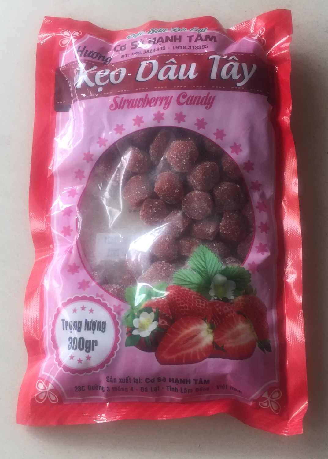 Kẹo Dâu Tây Đặc Sản Đà Lạt