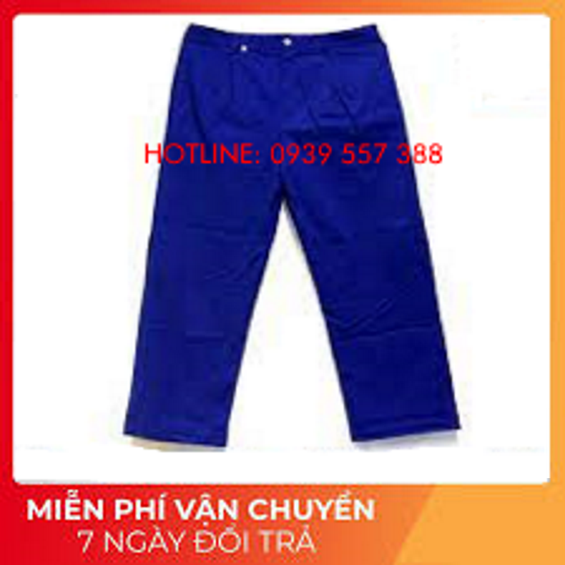 QUẦN ÁO BẢO HỘ LAO ĐỘNG, ĐỒNG PHỤC CÔNG NHÂN VẢI KAKI NAM ĐỊNH LOẠI 1 ( MÀU XANH DƯƠNG )