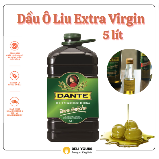 Dầu Ô Liu Extra Virgin 5LÍT Can
