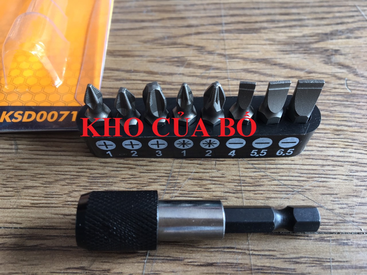 Bộ 9 đầu tua vít ingco aksd0071