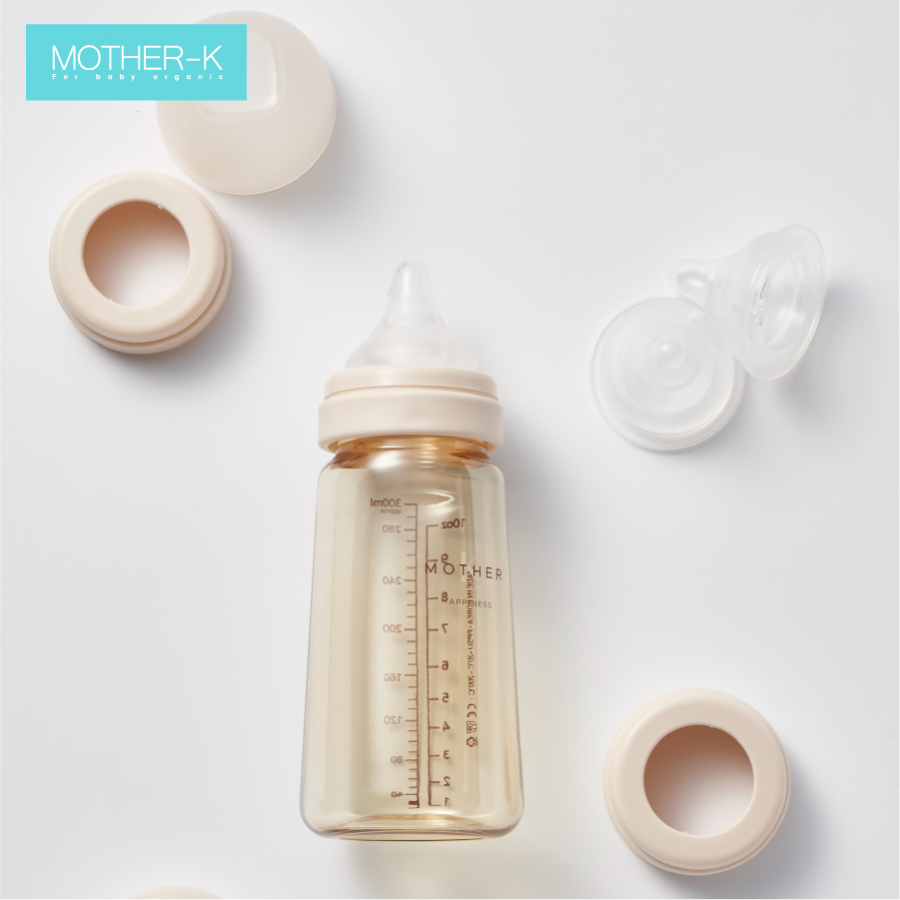 Korean Ppsu Milk Bottle Mother-K 180ml (Cream)