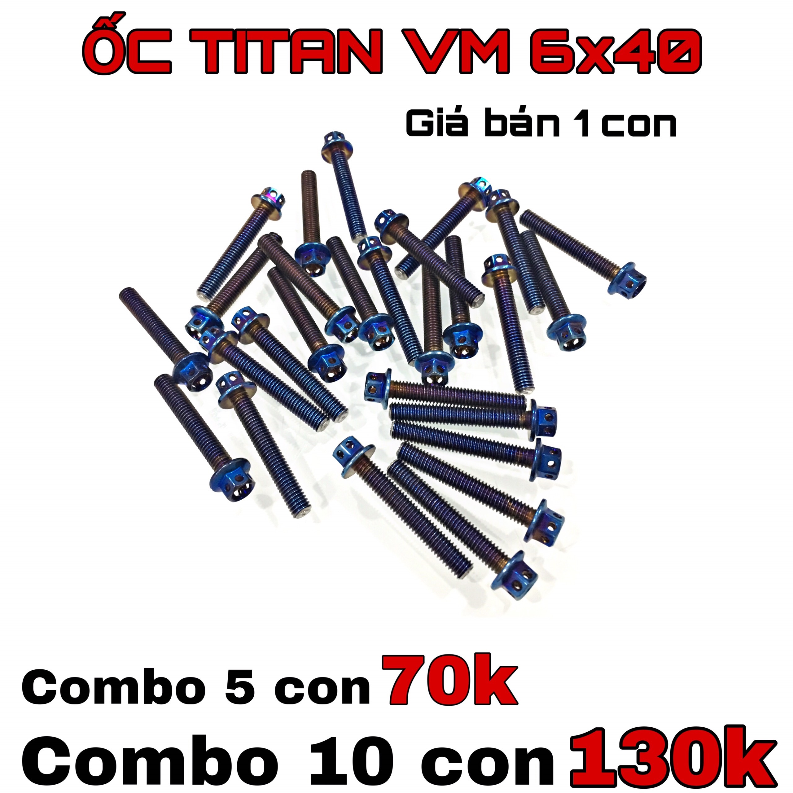 [HCM]COMBO 10 CON ỐC THÁI KIỂU CHO XE MÁY