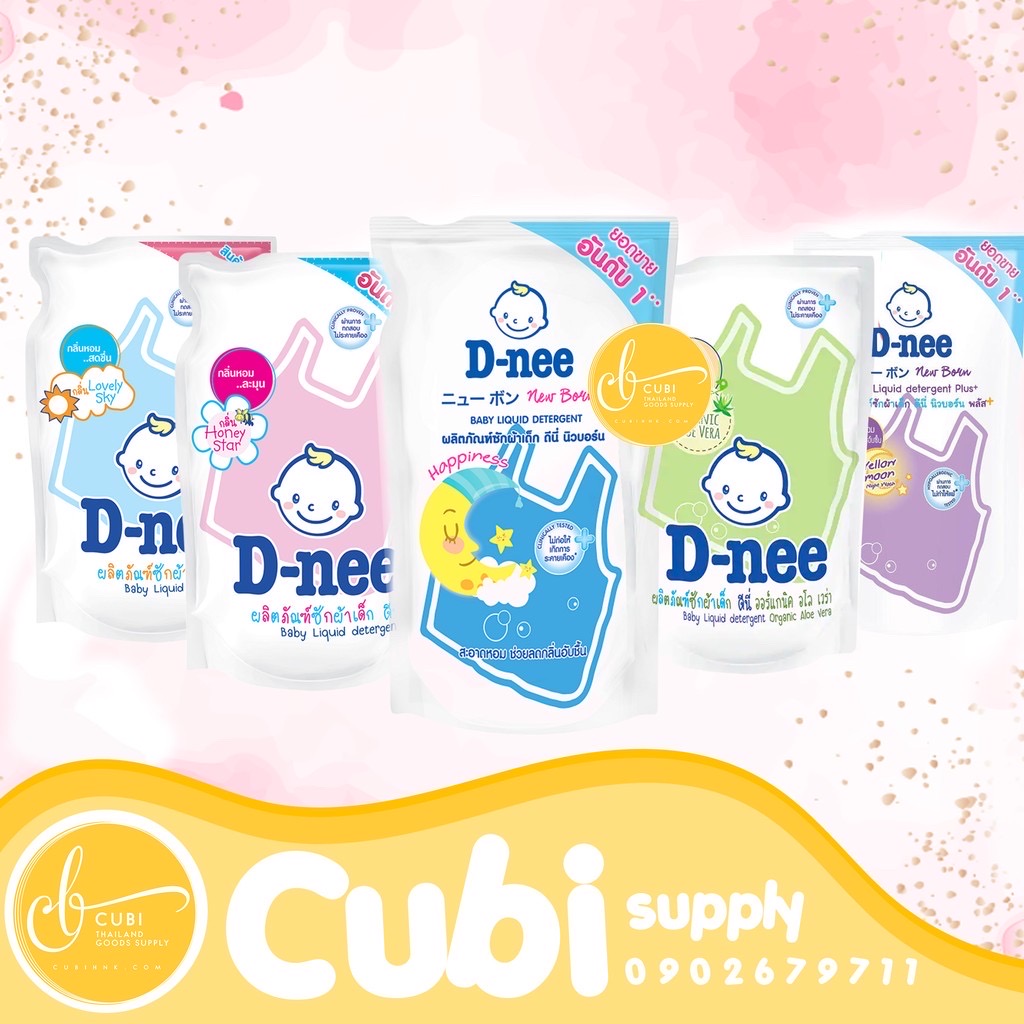 Túi Nước Giặt Dnee Refill Thái Lan 600ml - Xanh nhạt