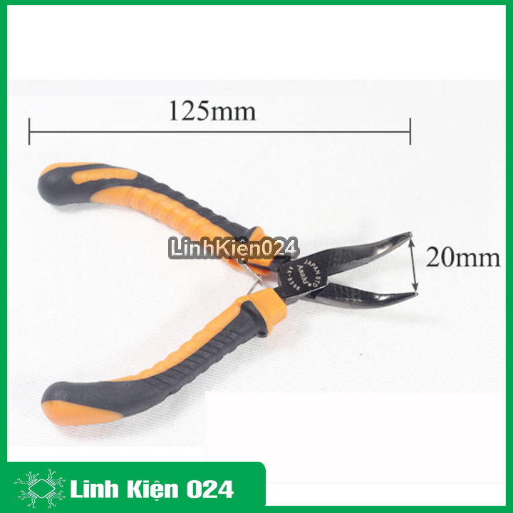 Kìm mỏ nhọn cong Asaki AK-8366