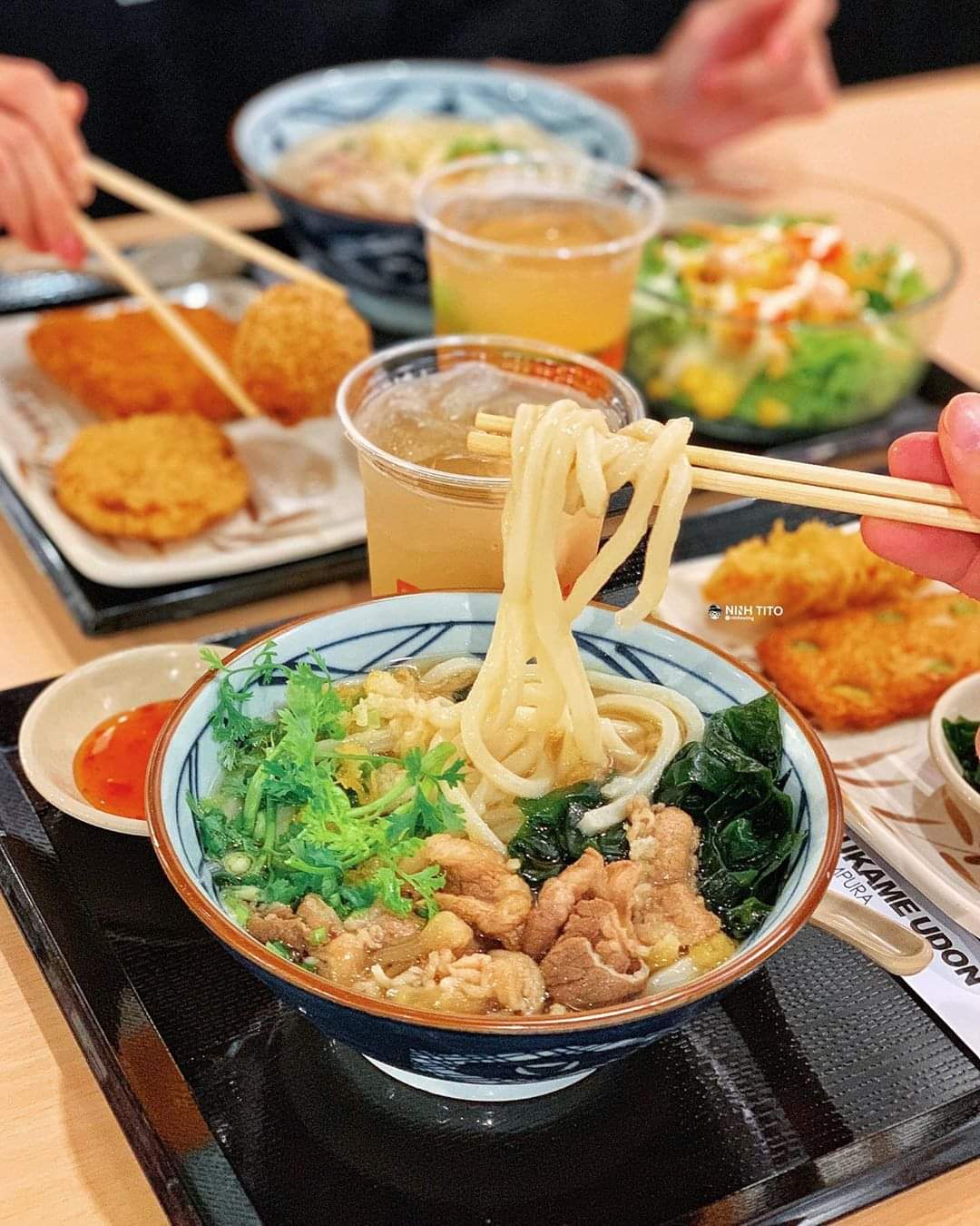 Mì Udon Yamamori Nhật Bản sợi dài