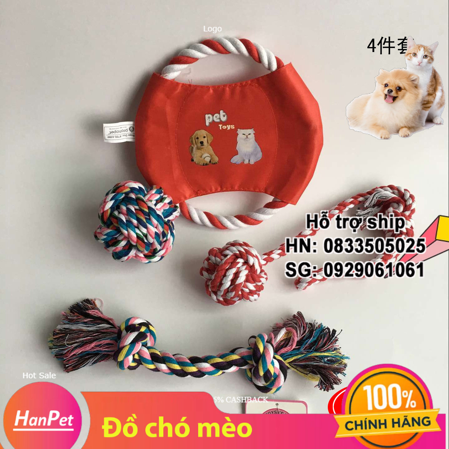 Hanpet - Đồ chơi chó mèo các loại bóng chó chơi bóng mèo chơi banh chó mèo nhiều loại