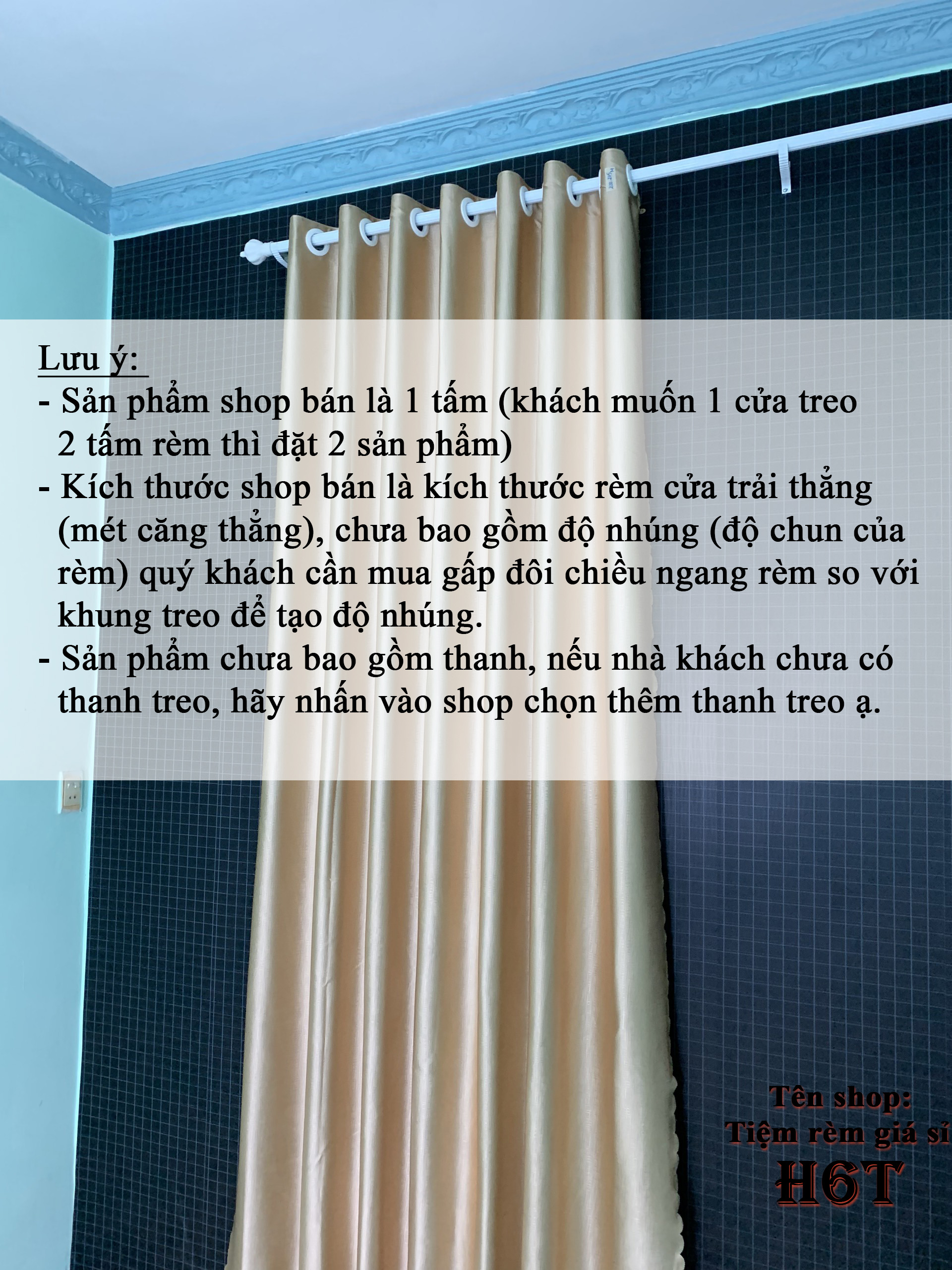 RÈM MÀN CỬA _ MÀU VÀNG ĐẸP SANG