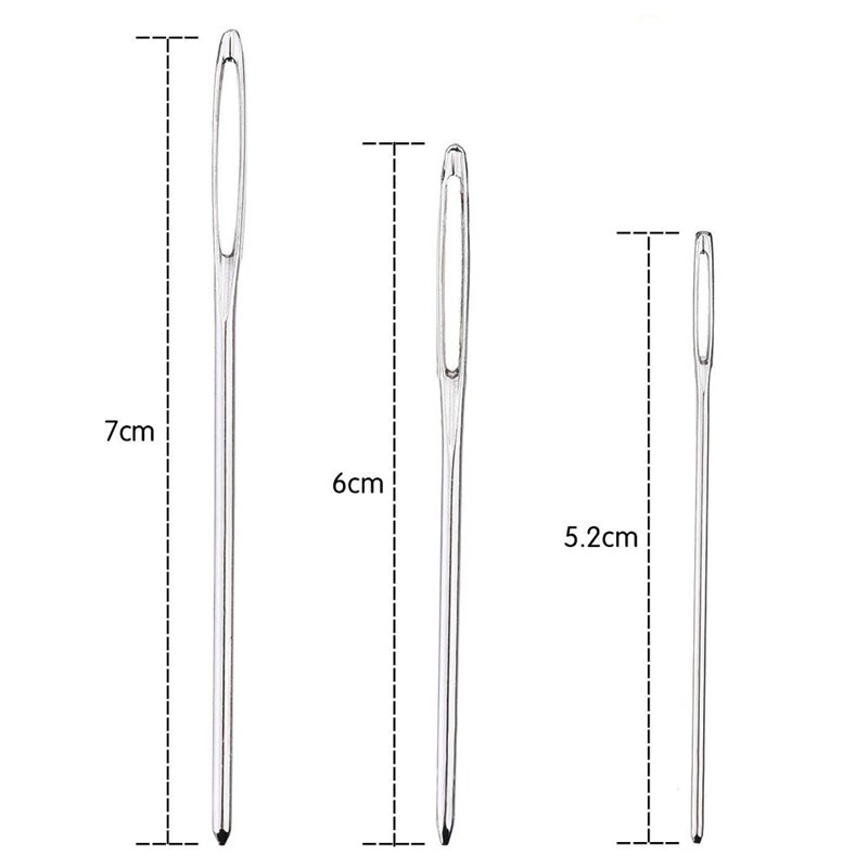 Set 9 kim khâu len kèm ống đựng tiện dụng