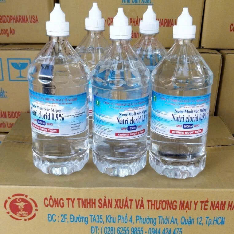 NƯỚC MUỐI SINH LÝ BIWATA 0.9% COMBO 2 CHAI 1000ML | NATRI CLORID SÚC MIỆNG RỬA MŨI VỆ SINH DA HẰNG NGÀY