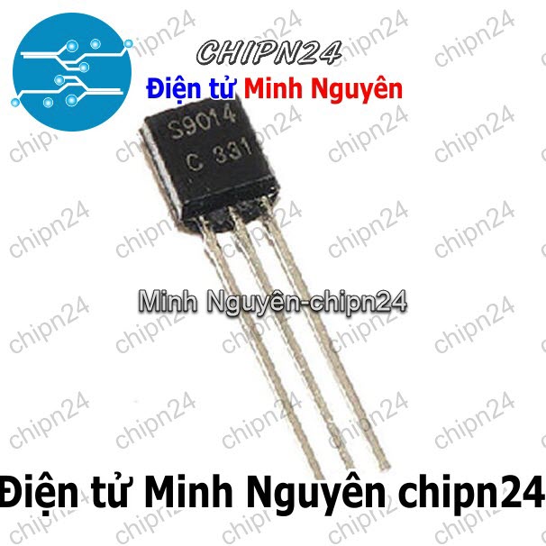 [25 con] (KT1) Transistor S9014 TO-92 45V NPN 100MA (9014) - HH000658
