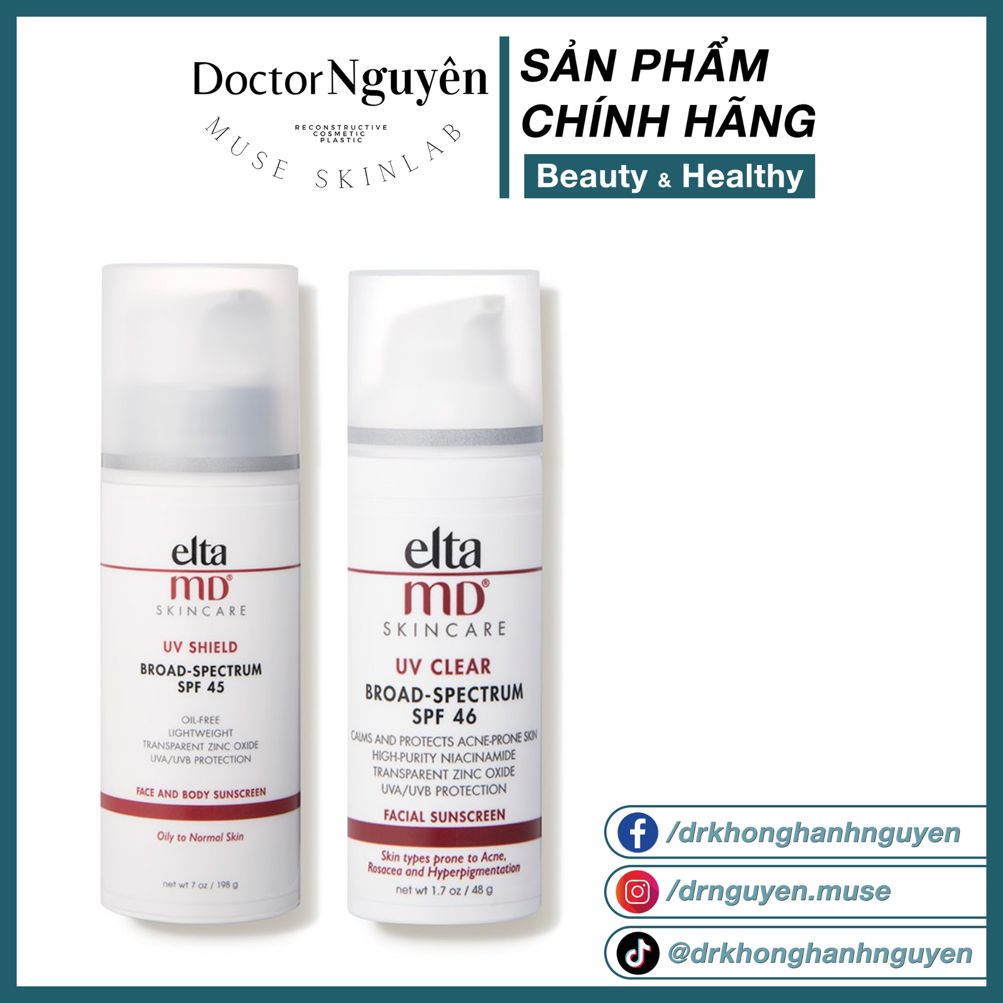 [HÀNG NHẬP KHẨU] Kem Chống Nắng Elta MD (SPF 45 Và SPF 46)