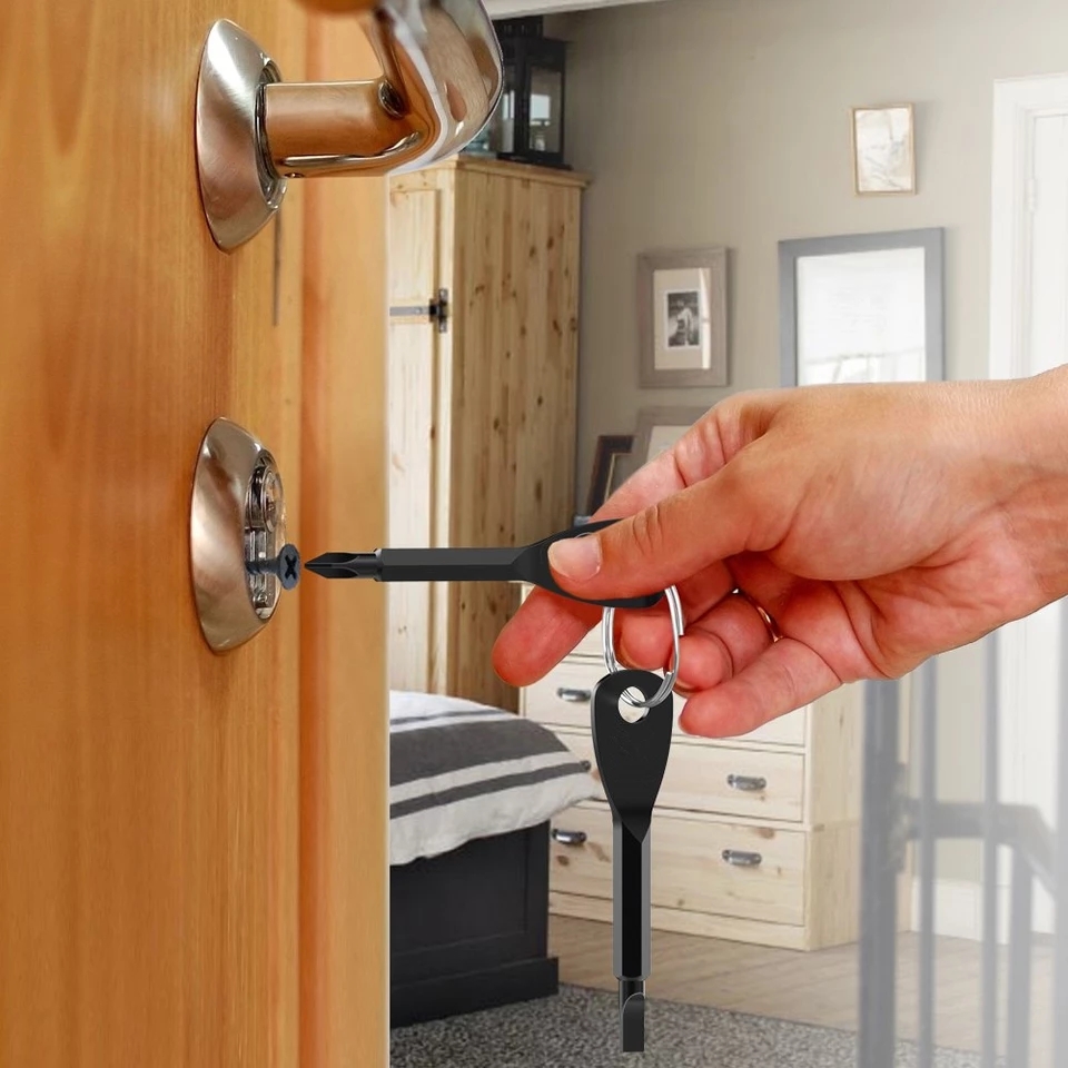 Móc Khóa 2 Tua Vít EDC đa năng mở vít tiện dụng