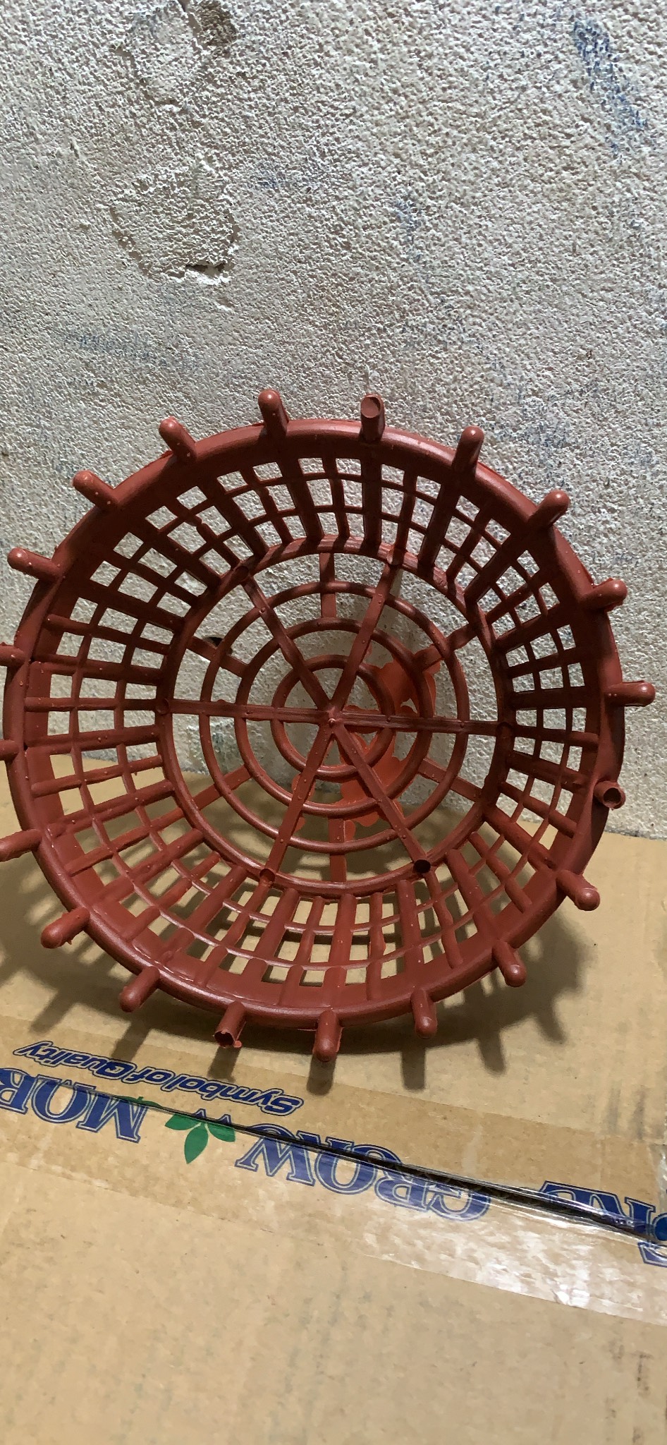 Bộ 10 chậu nan phụ màu Nâu trồng lan đường kính 20cm