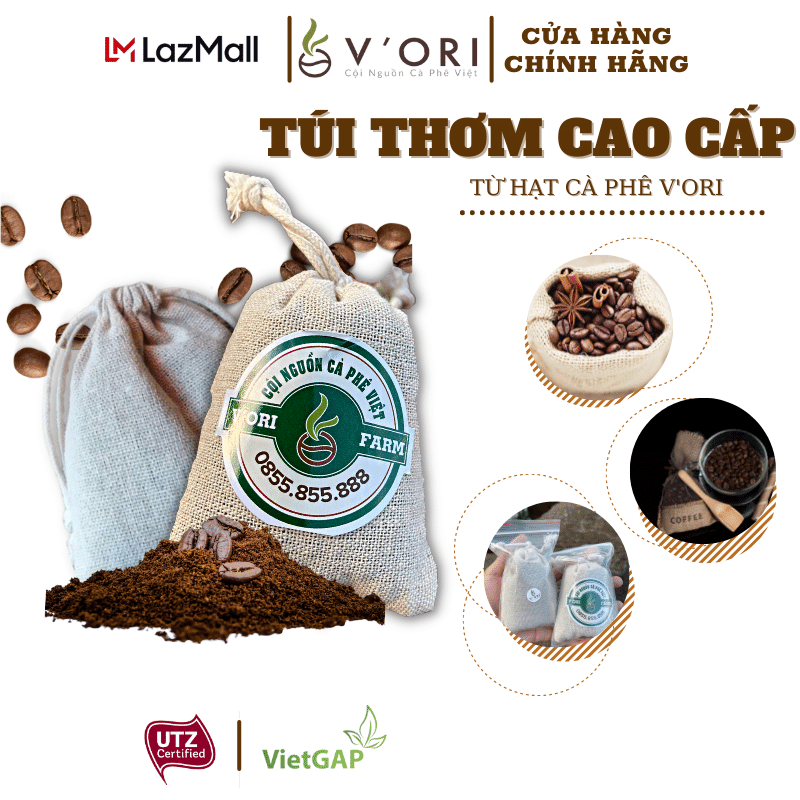 TÚI THƠM HẠT CÀ PHÊ 50GR
