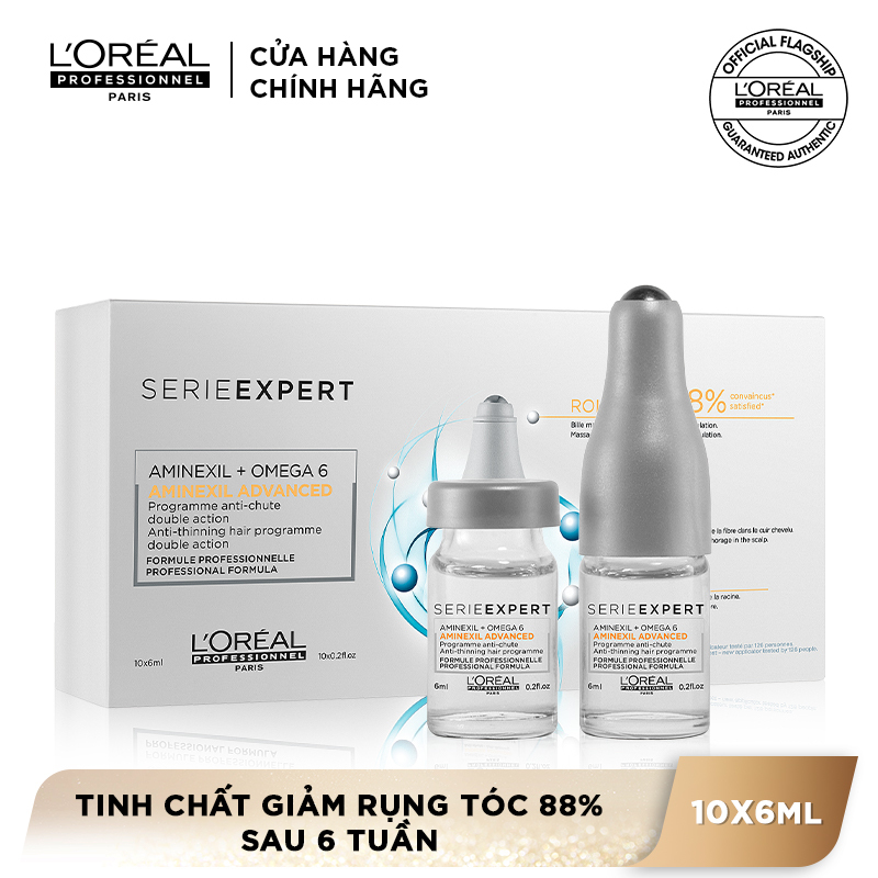 Tinh chất giảm rụng tóc LOréal Professionnel Serie Expert Aminexil Advanced LOréal 10x6ml