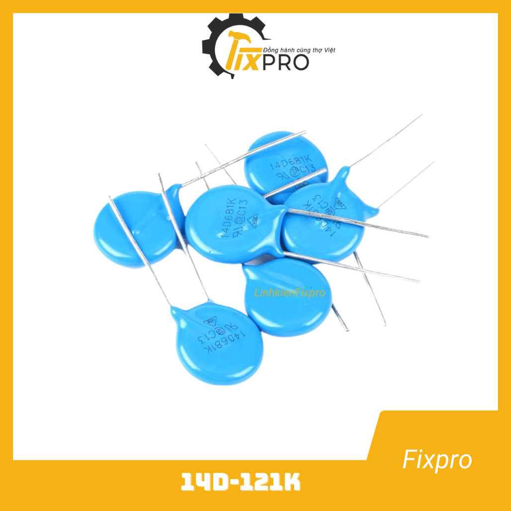 Tụ chống sét varistor 14d121k 120v 14mm chất lượng tốt - fixpro