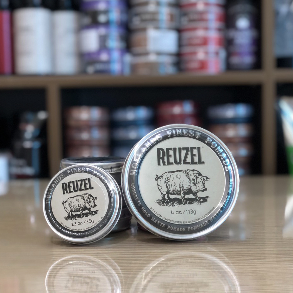 Sáp Vuốt Tóc Reuzel Pomade (Blue, Pink, Extreme Hold, Concrete) 35g - 113g