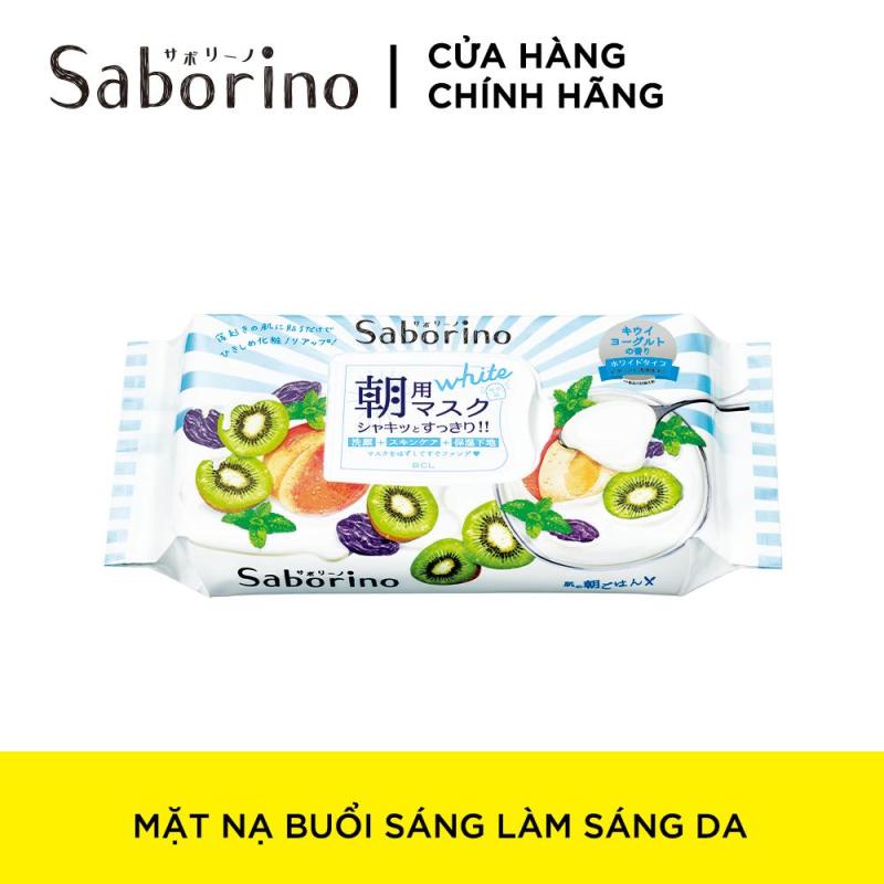 Mặt Nạ Dưỡng Ẩm Làm Sáng Da Buổi Sáng Saborino Morning Facial Sheet Mask Fresh White (Gói 28 Cái) tốt nhất