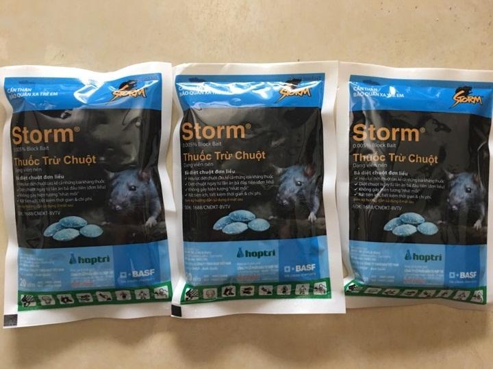 Combo 5 gói Thuốc diệt chuột STORM 20 viên/ gói