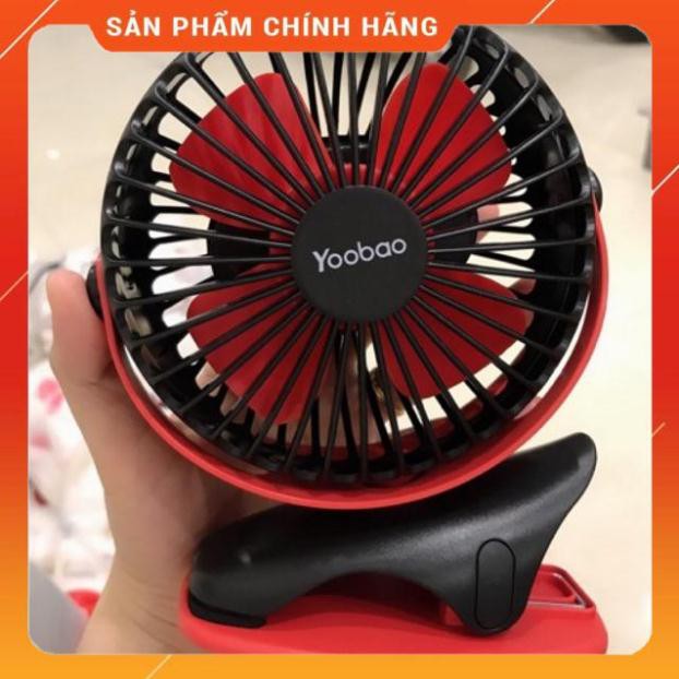 Quạt mini kẹp xe đẩy yoobao sạc tích điện chạy liên tục 32h